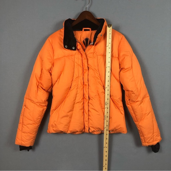 SUNICE Goose Down Puffer Jacket Coat Size 8 Full Zip Thumbhole Sleeve Inner Hood - Picture 14 of 16